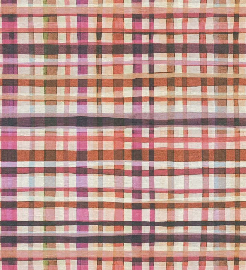 Papel pintado cuadros difuminados pincelada teal  Tinted Weave 684651