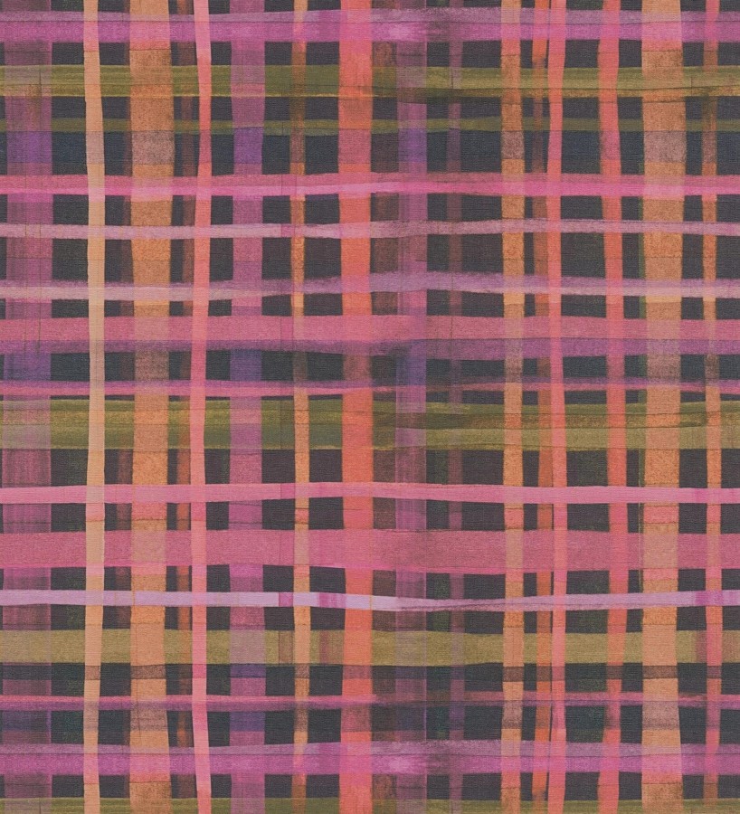 Papel pintado cuadros difuminados pincelada teal  Tinted Weave 684652