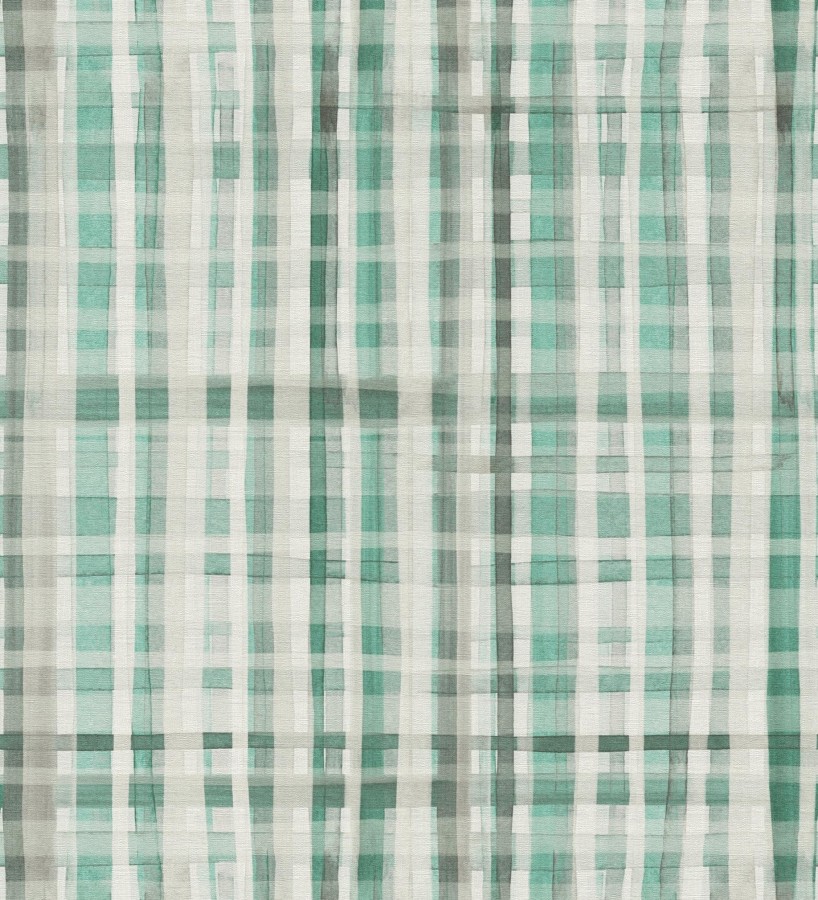 Papel pintado cuadros difuminados pincelada teal  Tinted Weave 684653