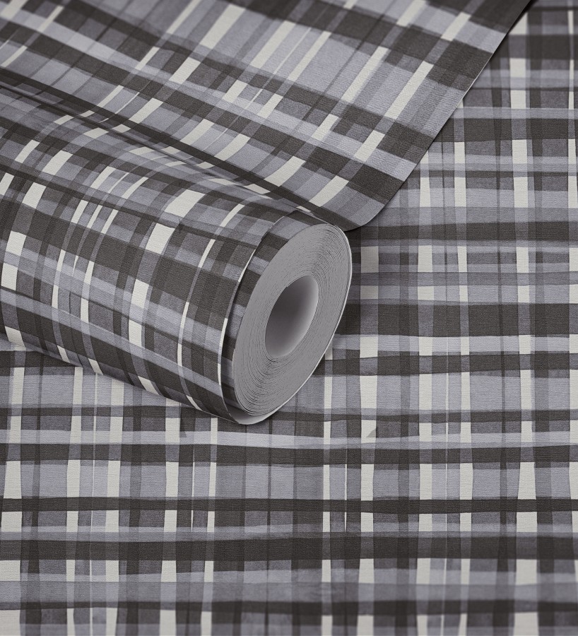Papel pintado cuadros difuminados pincelada teal  Tinted Weave 684654
