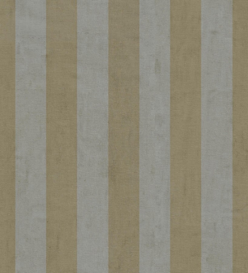 Papel pintado de rayas textiles amarillo mostaza desgastadas  Kalinoa Stripe 684658