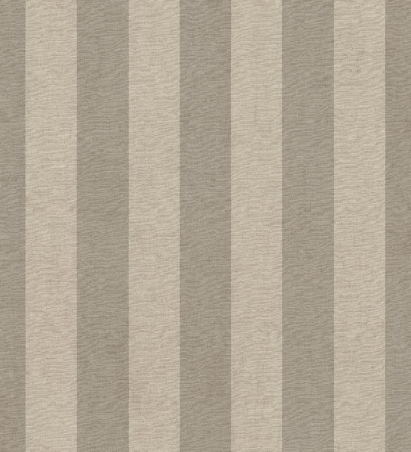 Papel pintado de rayas textiles beige desgastadas  Kalinoa Stripe 684660