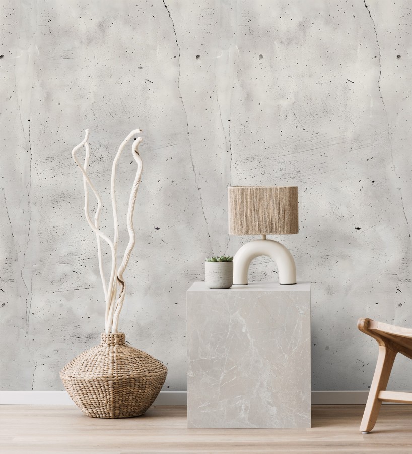 Papel pintado mural efecto hormigón pulido y moderno de estilo industrial  Industrial Charm 684718