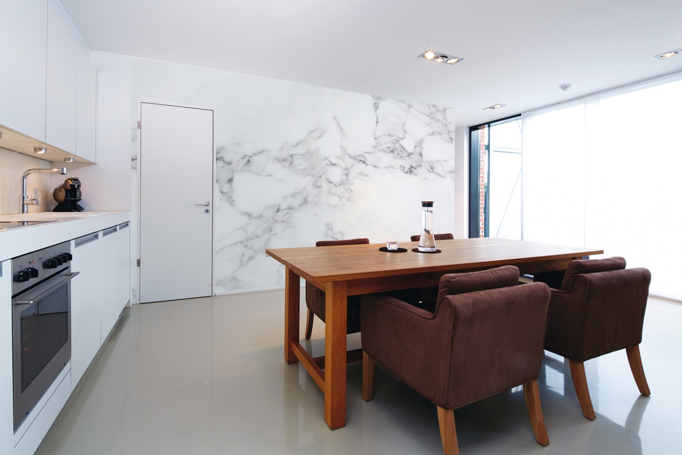 Papel pintado mural estética minimalista de mármol   Kaelis Matter 684760