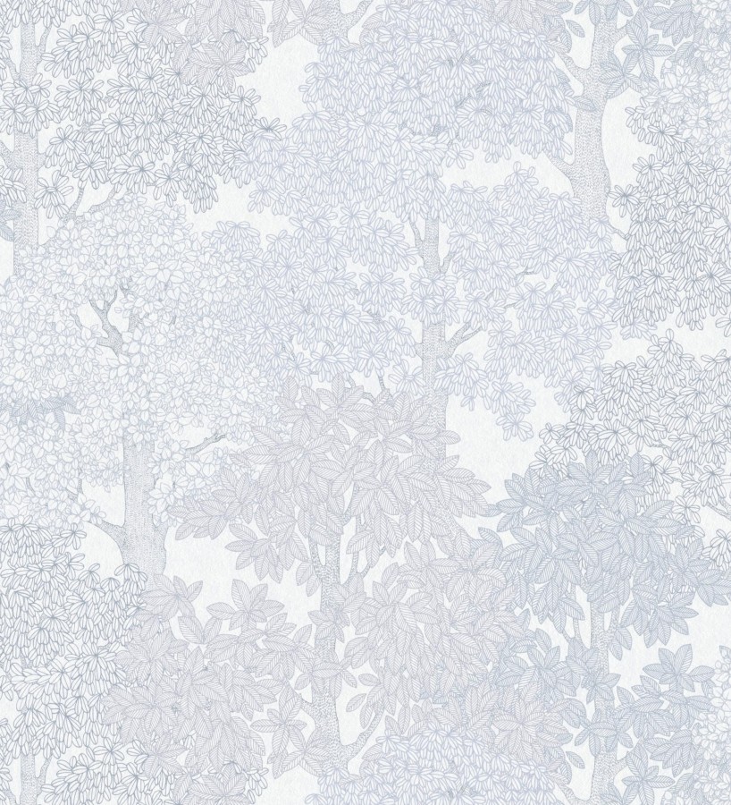 Papel pintado de árboles modernos con ilustración artística  Kavya Grove 684802