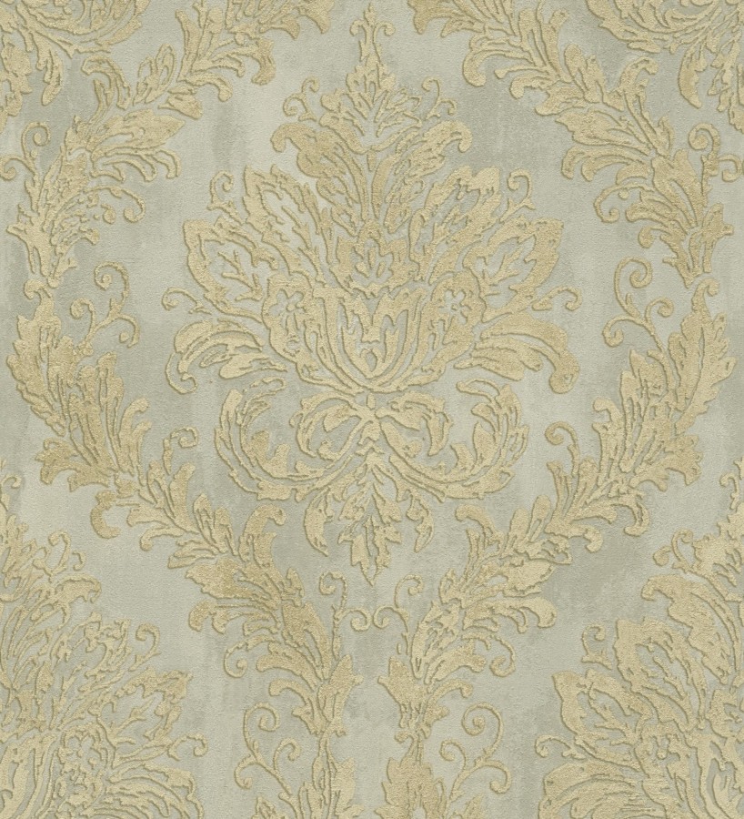 Papel pintado barroco elegante pátina tonos oro  Lombardy Status 684823