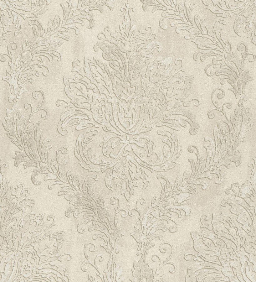 Papel pintado barroco elegante pátina tonos arena  Lombardy Status 684826