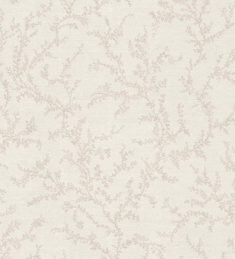 Papel pintado ramas sutiles color beige neutro relieve textil  Margot Delicate 684829