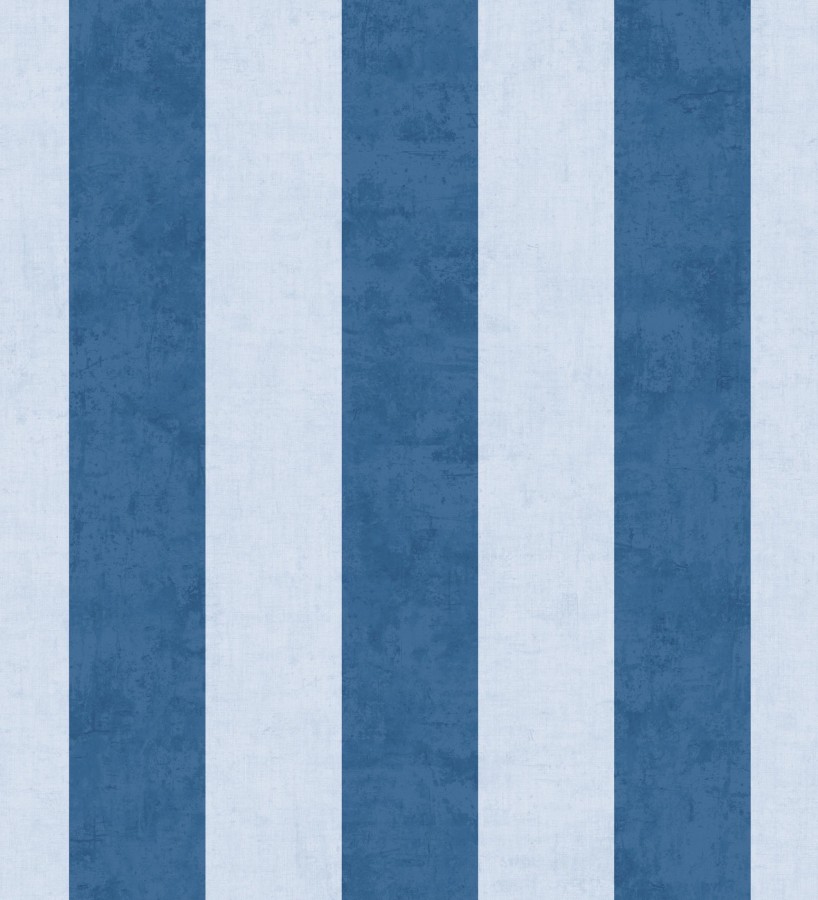 Papel pintado rayas lino desgastado bebé suave en tonos de azul  Strype Cloudy 684846