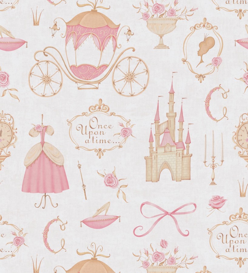 Papel pintado vintage cuento hadas princesa  Diana Priceless 684849