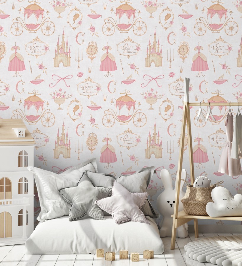 Papel pintado vintage cuento hadas princesa  Diana Priceless 684849