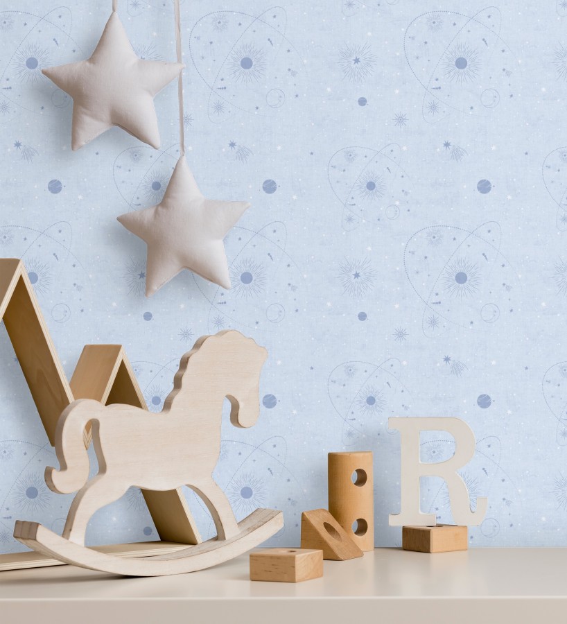 Papel pintado universo estrellas fondo azul cielo  Bobby Galactic 684851