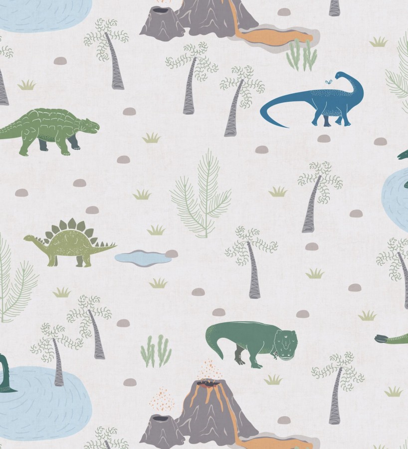 Papel pintado de dinosaurios y volcanes aventura jurásica  Dino Brave 684864