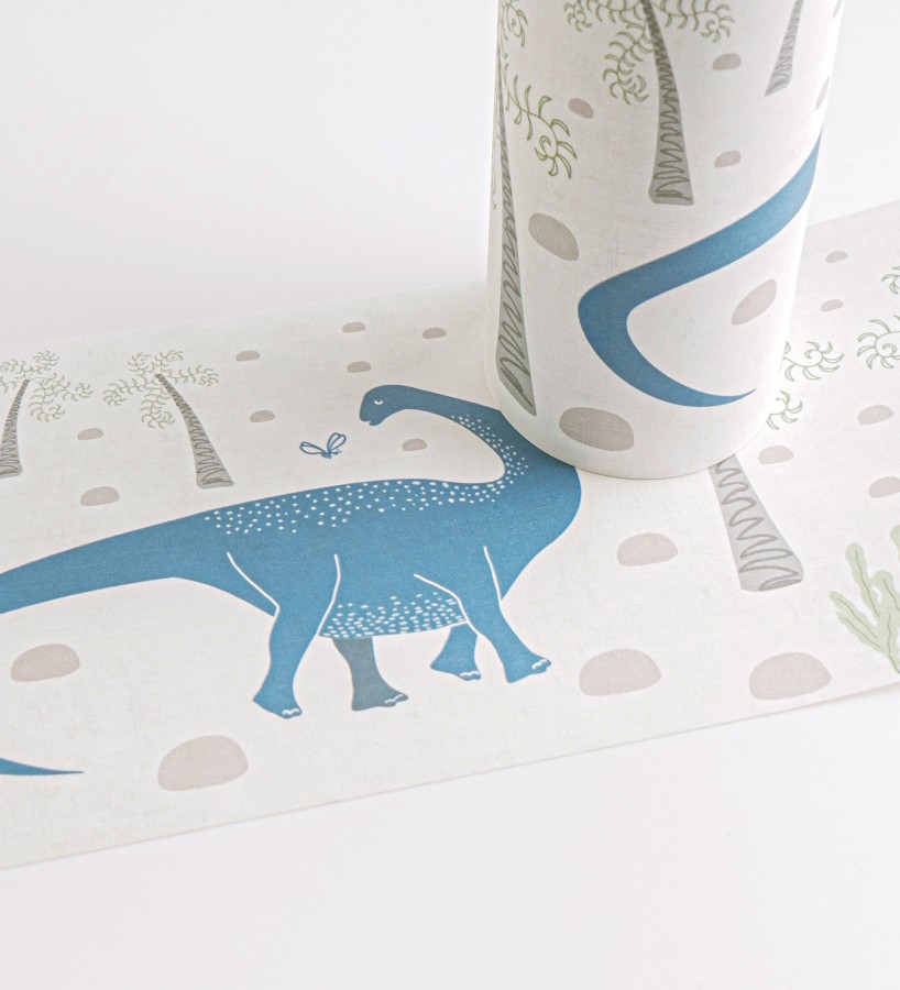 Cenefa de papel pintado con dinosaurios aventura jurásica  Dino Brave 684865