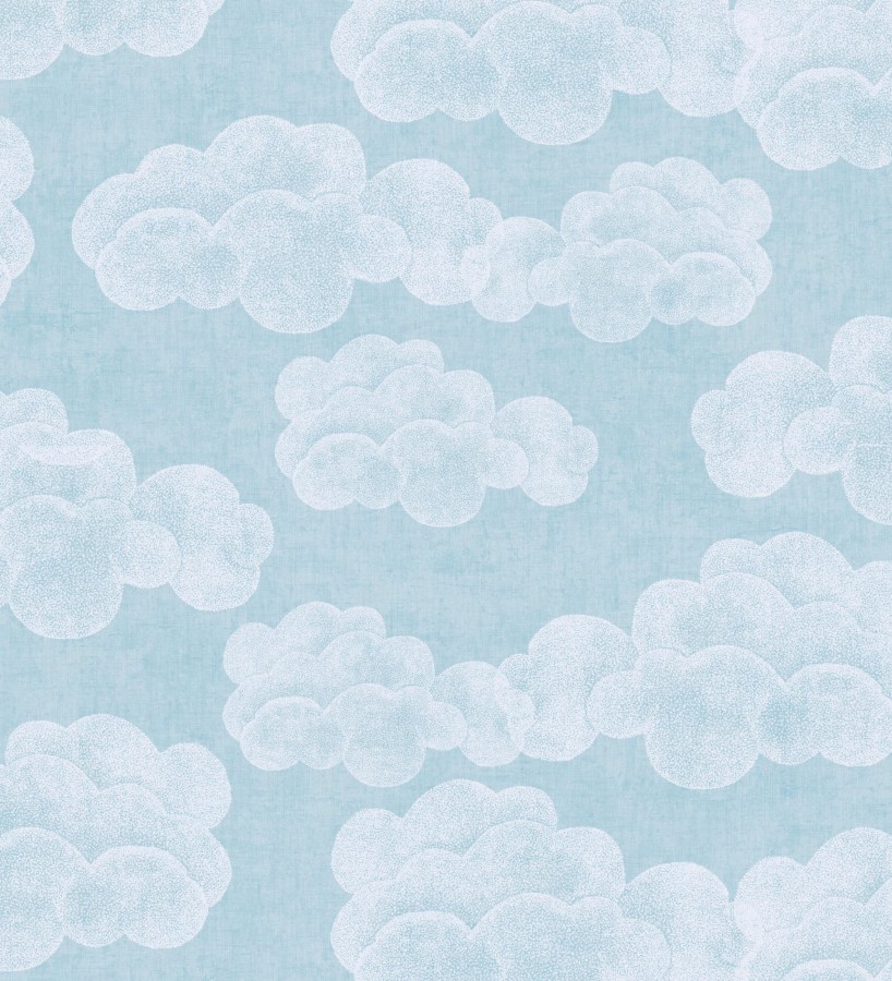 Papel pintado nubes algodón color beige neutro suave para niños y bebé  Sugar Puffy 684867