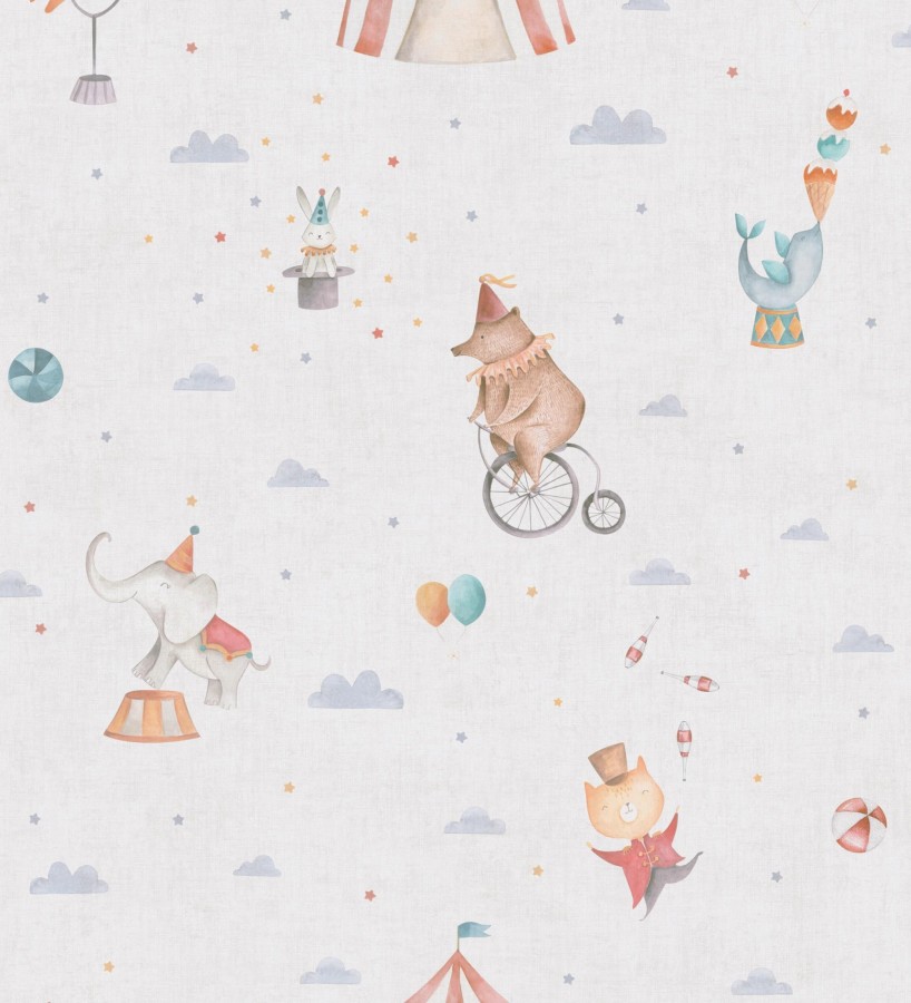 Papel pintado circo mágico con animales fantásticos  Playful Circus 684874