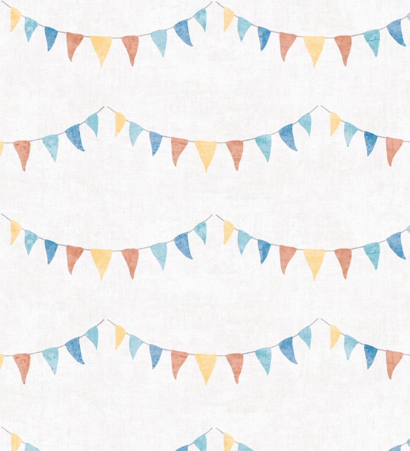 Papel pintado guirnaldas de fiesta infantil  Benji Bunting 684876