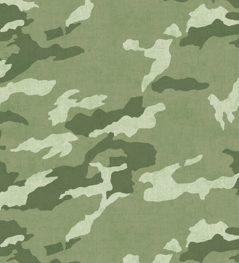 Papel pintado juvenil de camuflaje militar verde  Ragen Camo 684878