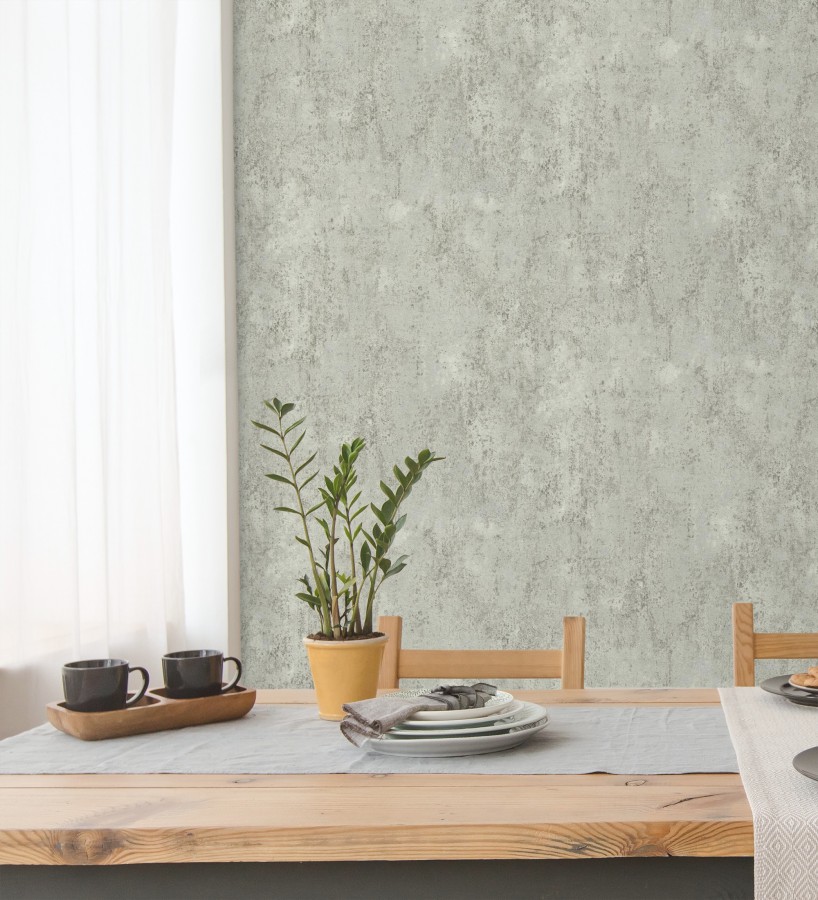Papel pintado mortero a la cal gris texturizado mate  Somad Concrete 684902