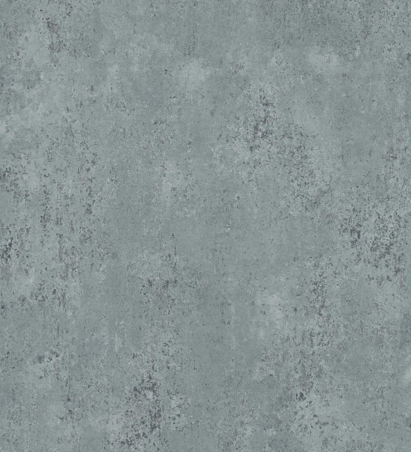 Papel pintado mortero a la cal azul petróleo texturizado mate  Somad Concrete 684903