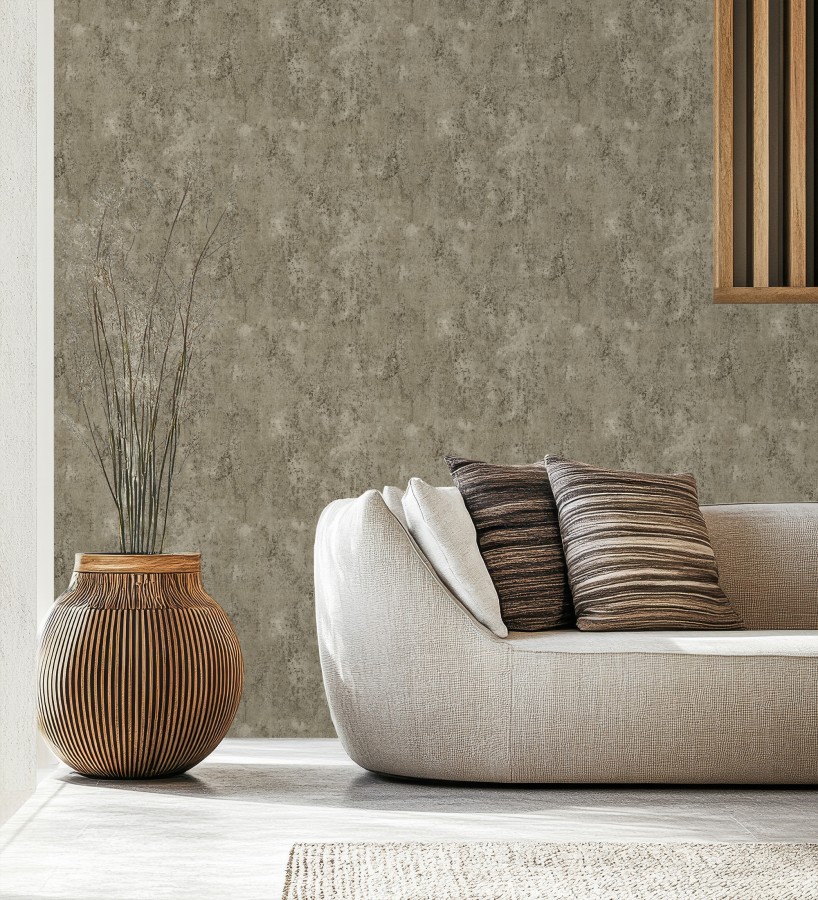Papel pintado mortero a la cal gris vulcanizado texturizado mate  Somad Concrete 684904