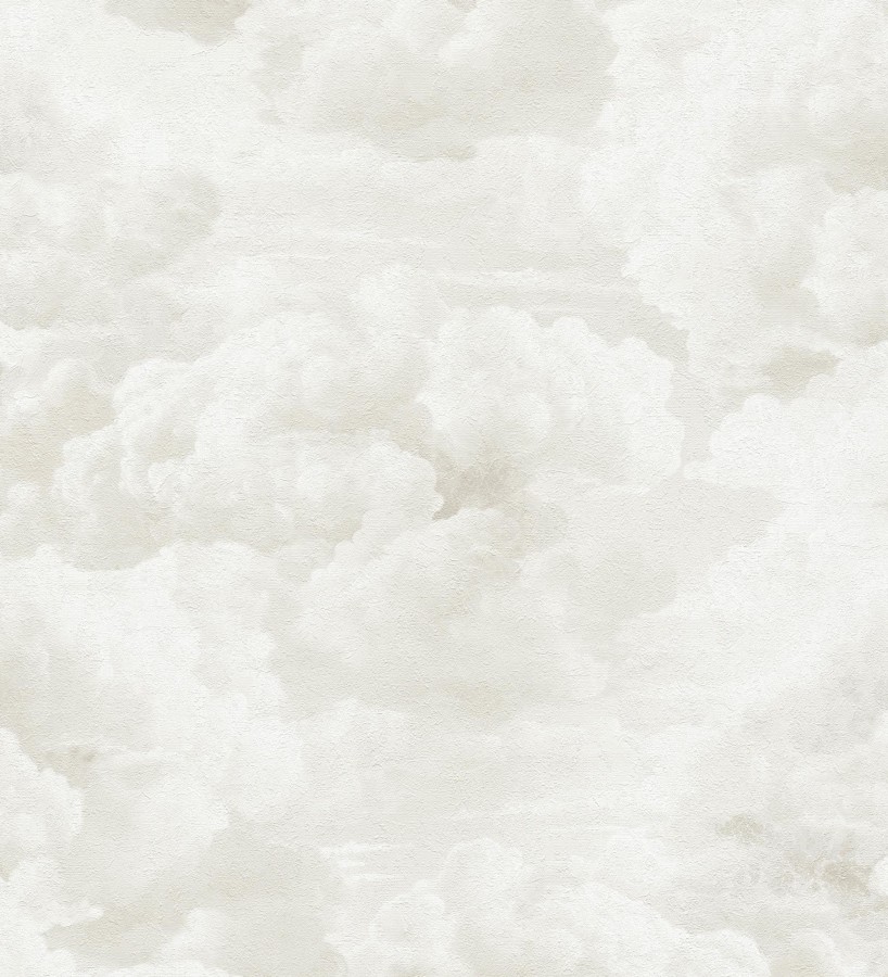 Papel pintado de nubes con textura de pintura al óleo y estilo etéreo beige claro  Skye Eden 684932