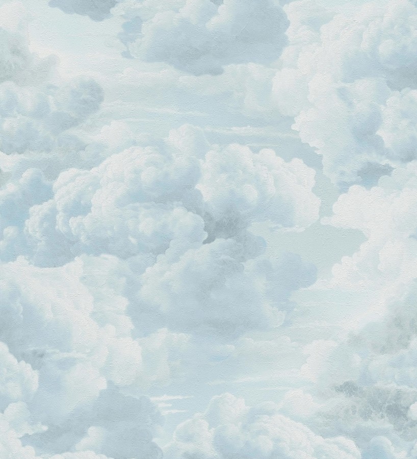 Papel pintado de nubes con textura de pintura al óleo y estilo etéreo azul cielo  Skye Eden 684933