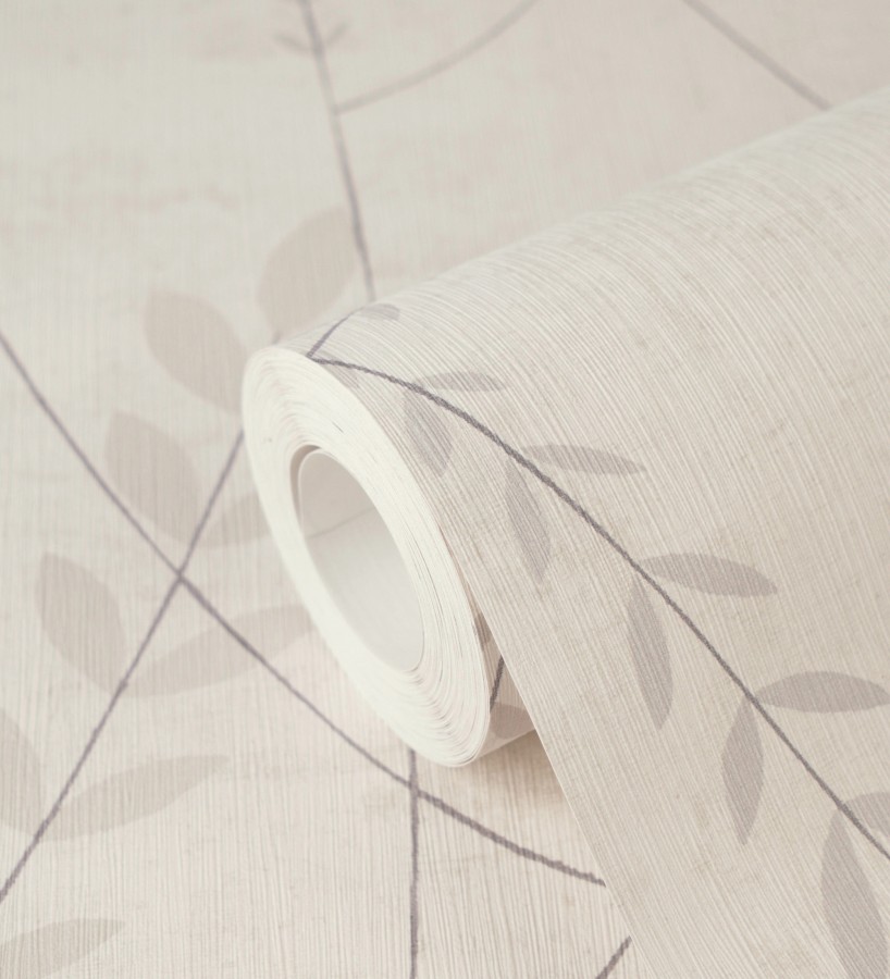 Papel pintado espigas estilo nórdico fondo estuco suave beige neutro claro  Laurel Breezy 684939