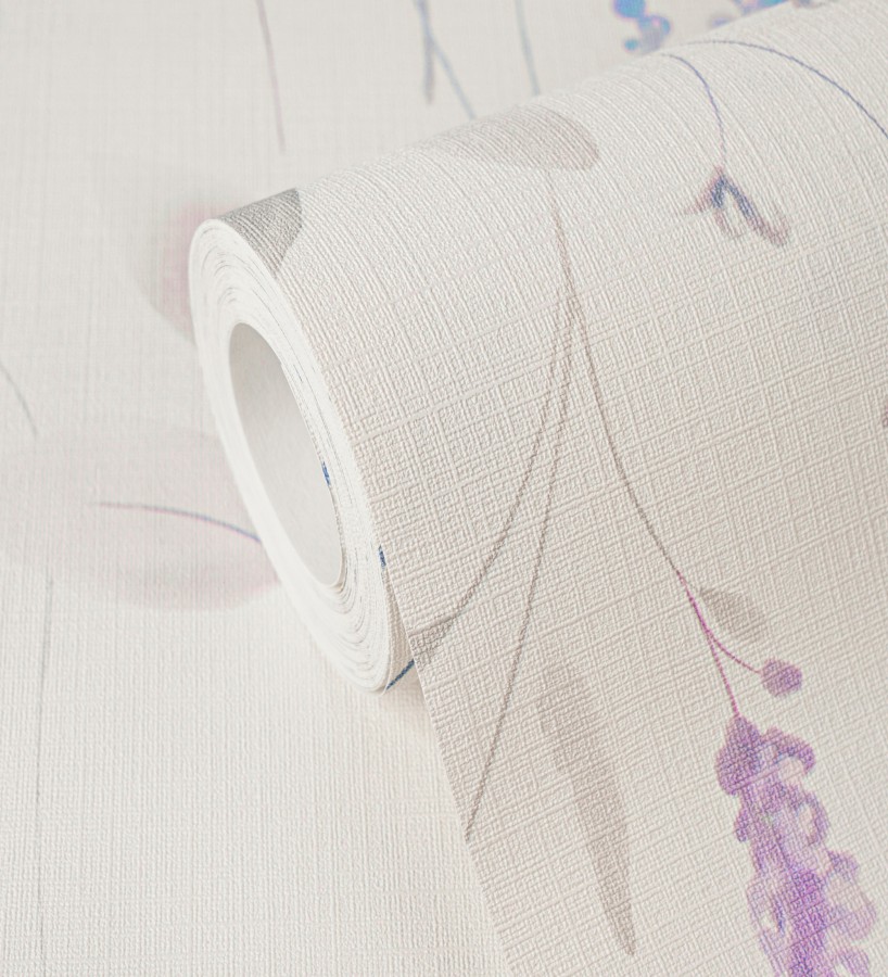 Papel pintado flores silvestres vintage en acuarela fondo texturizado  Sora Painted 684989