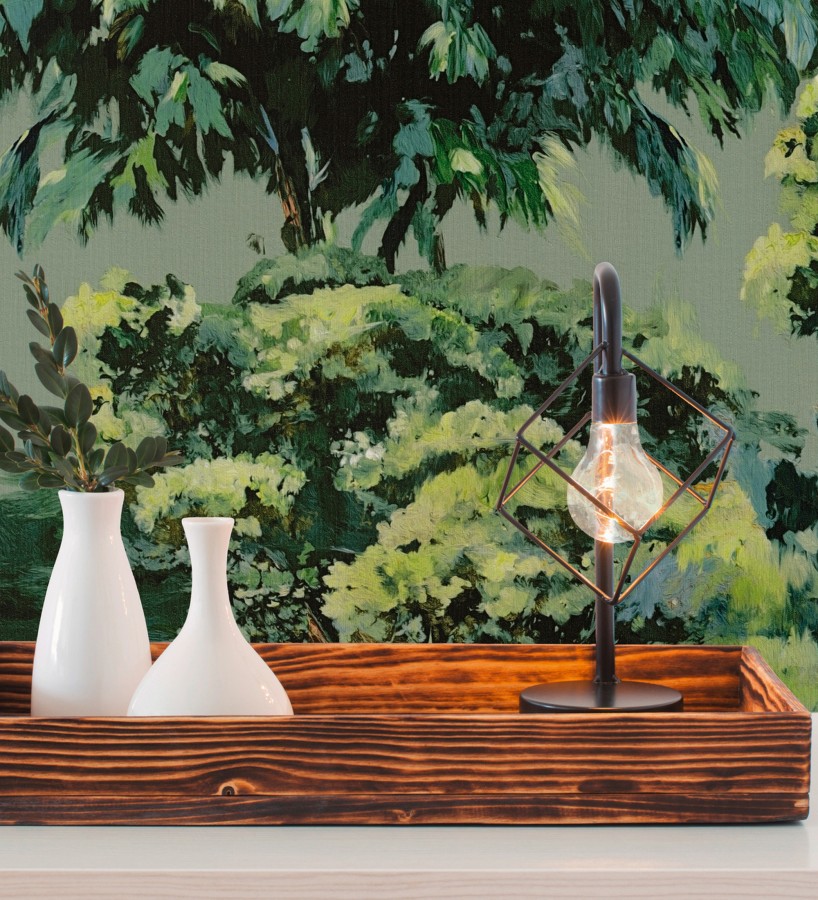 Papel pintado bosque óleo pincelada impresionista  Sherwood Deep 684999