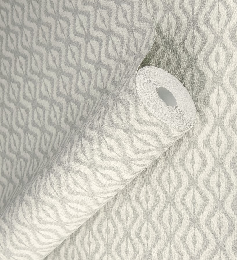 Papel pintado telar de mali lino taupe claro textura ancestral  Agra Woven 685097