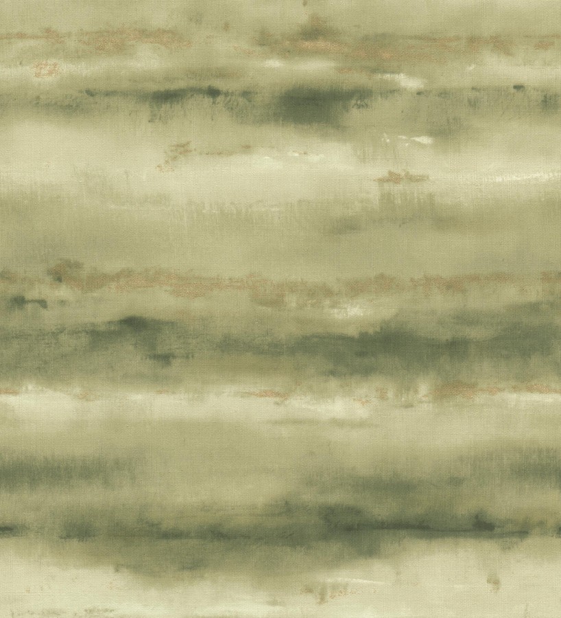 Papel pintado bruma tropical verde musgo textura lienzo  Brasilia Horizon 685118