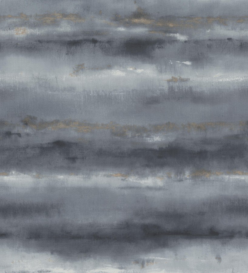 Papel pintado bruma tropical azul pizarra textura lienzo  Brasilia Horizon 685119
