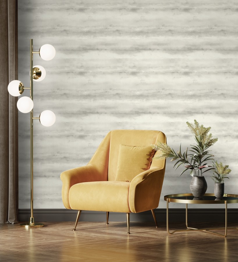 Papel pintado bruma tropical gris arena textura lienzo  Brasilia Horizon 685121