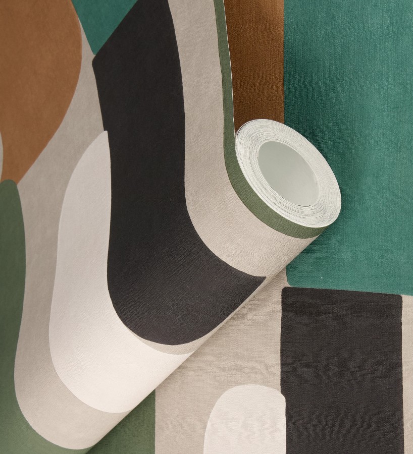 Papel pintado composición geométrica de vanguardia fondo texturizado  Century Balanced 685138