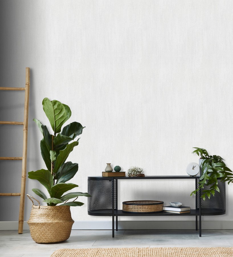 Papel pintado estuco cal efecto arenoso blanco  Stucco Denim 685154