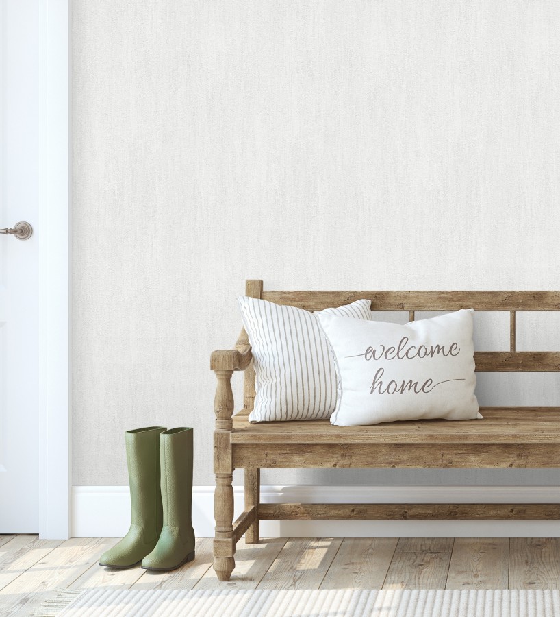 Papel pintado estuco cal efecto arenoso blanco  Stucco Denim 685154