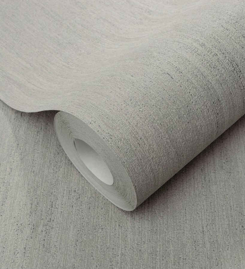 Papel pintado estuco cal efecto arenoso gris zinc  Stucco Denim 685157