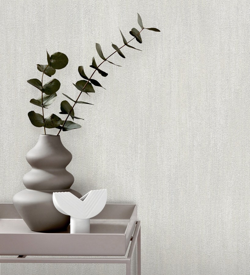 Papel pintado estuco cal efecto arenoso gris claro  Stucco Denim 685158