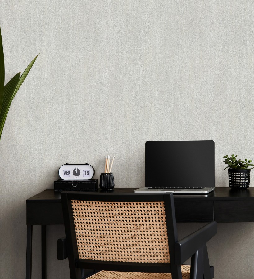 Papel pintado estuco cal efecto arenoso gris claro  Stucco Denim 685158