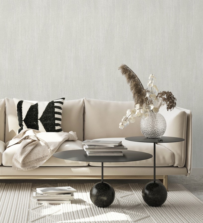 Papel pintado estuco cal efecto arenoso gris claro  Stucco Denim 685158