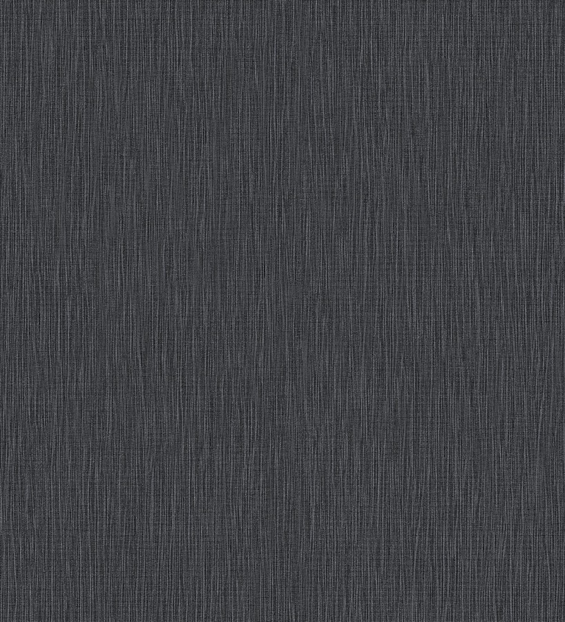 Papel pintado efecto metalizado negro cepillado brillo sutil en relieve  Essen Brushed 685165