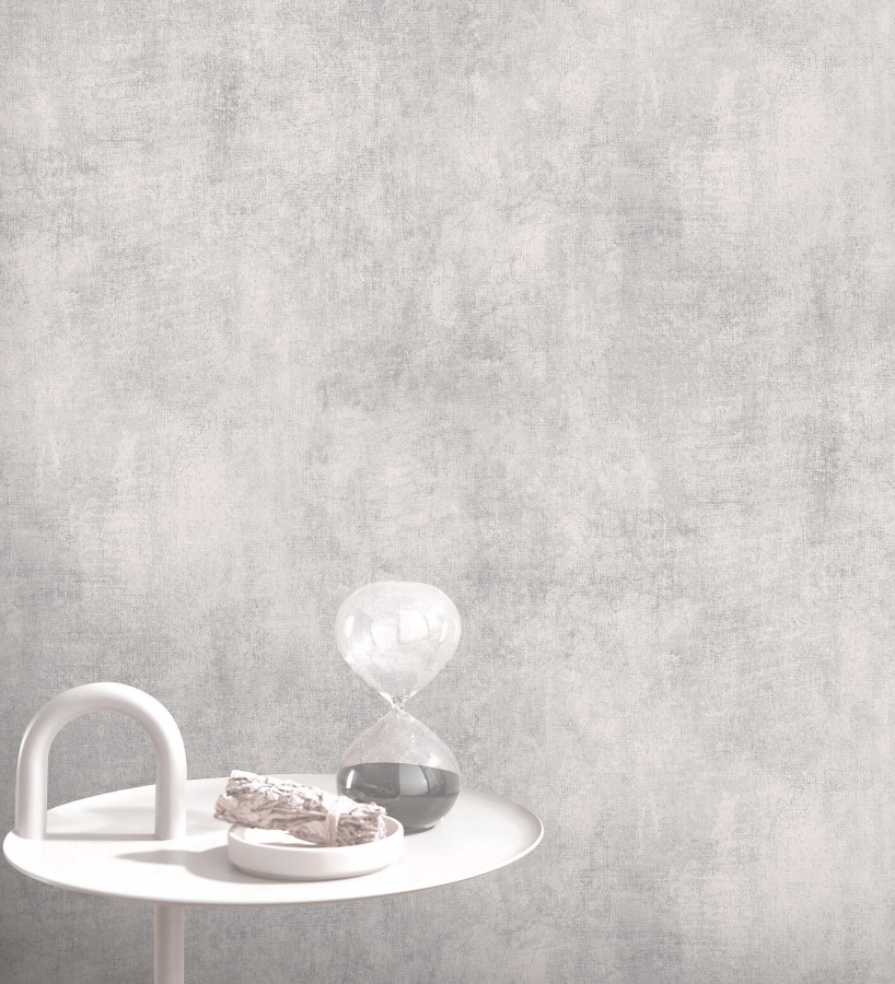 Papel pintado cemento industrial gris perla mate minimalista  Lecce Stone 685172