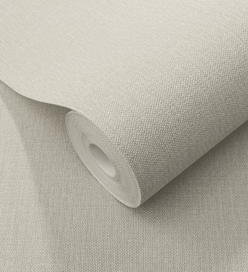 Papel pintado lino tono neutro efecto tejido natural en relieve  Flanders Linen 685176