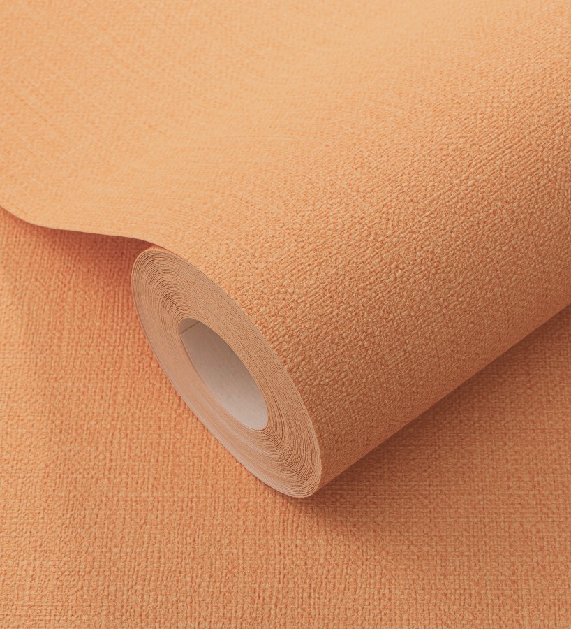 Papel pintado arpillera naranja textil  Zanzibar Raffia 685180