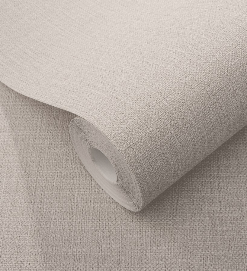 Papel pintado arpillera tono almendra textil  Zanzibar Raffia 685181