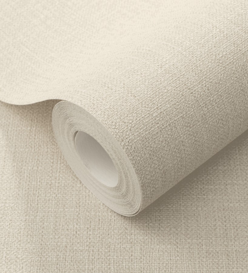 Papel pintado arpillera tono crema textil  Zanzibar Raffia 685184