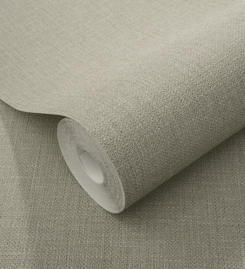 Papel pintado arpillera gris liquen textil  Zanzibar Raffia 685188