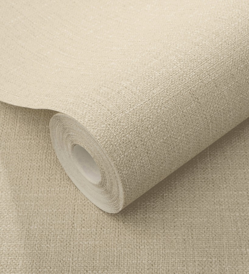 Papel pintado arpillera tono arena textil  Zanzibar Raffia 685189