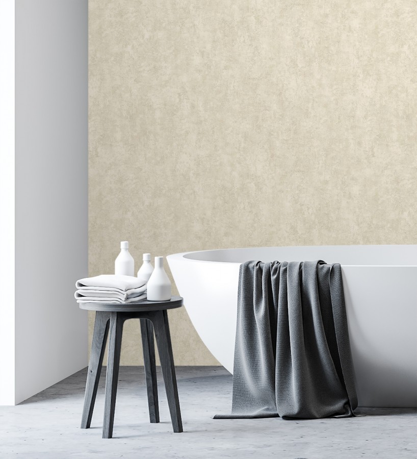 Papel pintado estuco tonos arena relieve mineral  Rodes Weathered 685196
